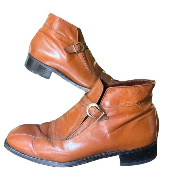Florsheim | Shoes | Vintage Florsheim Imperial Brown Leather Monk Strap ...